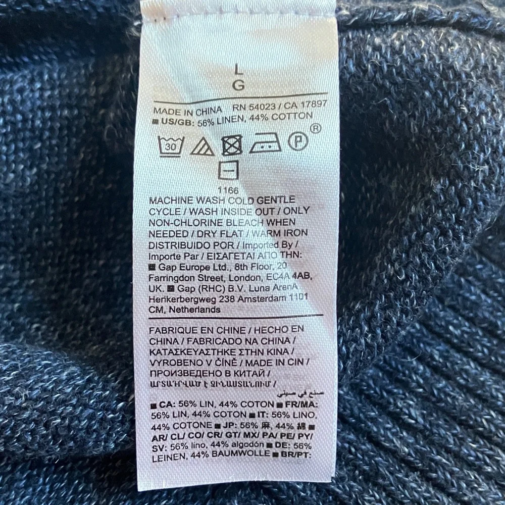 Banana Republic Giorgio Cotton-Linen Crew Neck Sweater
